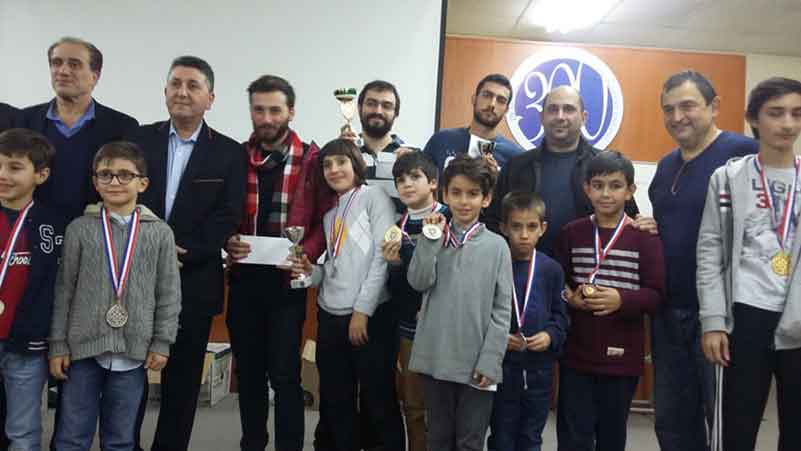  نصار وأرقدان وأبو ديب وصايغ أبطال شطرنج فرير نوتردام الميلادي