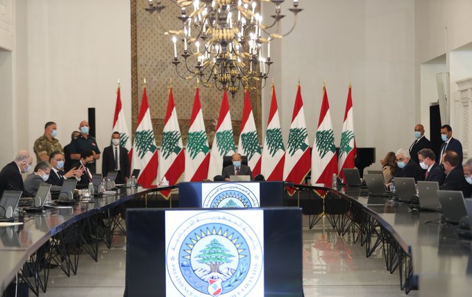  مجلس الوزراء كلّف وزير الخارجية تقديم شكوى ضد اسرائيل وقرر تمديد التعبئة العامة حتى 30 آب عون: اعتماد التدقيق الجنائي كان موضع ترحيب لو دريان