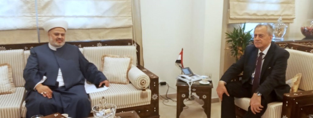 الجعيد زار السفير السوري مهنئا بذكرى حرب تشرين 