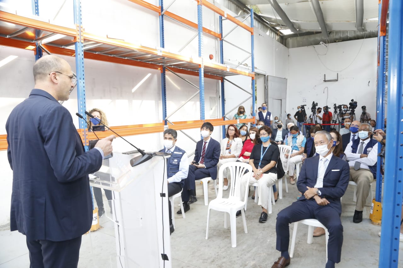 وزير الصحة في حفل وضع حجر الأساس لإعادة بناء مستودع الكرنتينا: إنجاز تاريخي وننتظر وعود الدول الصديقة بالاستمرار بيد المساعدة