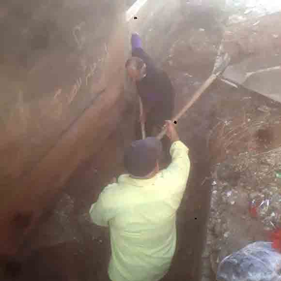 بلدية مشحا باشرت رفع أضرار الامطار والعواصف