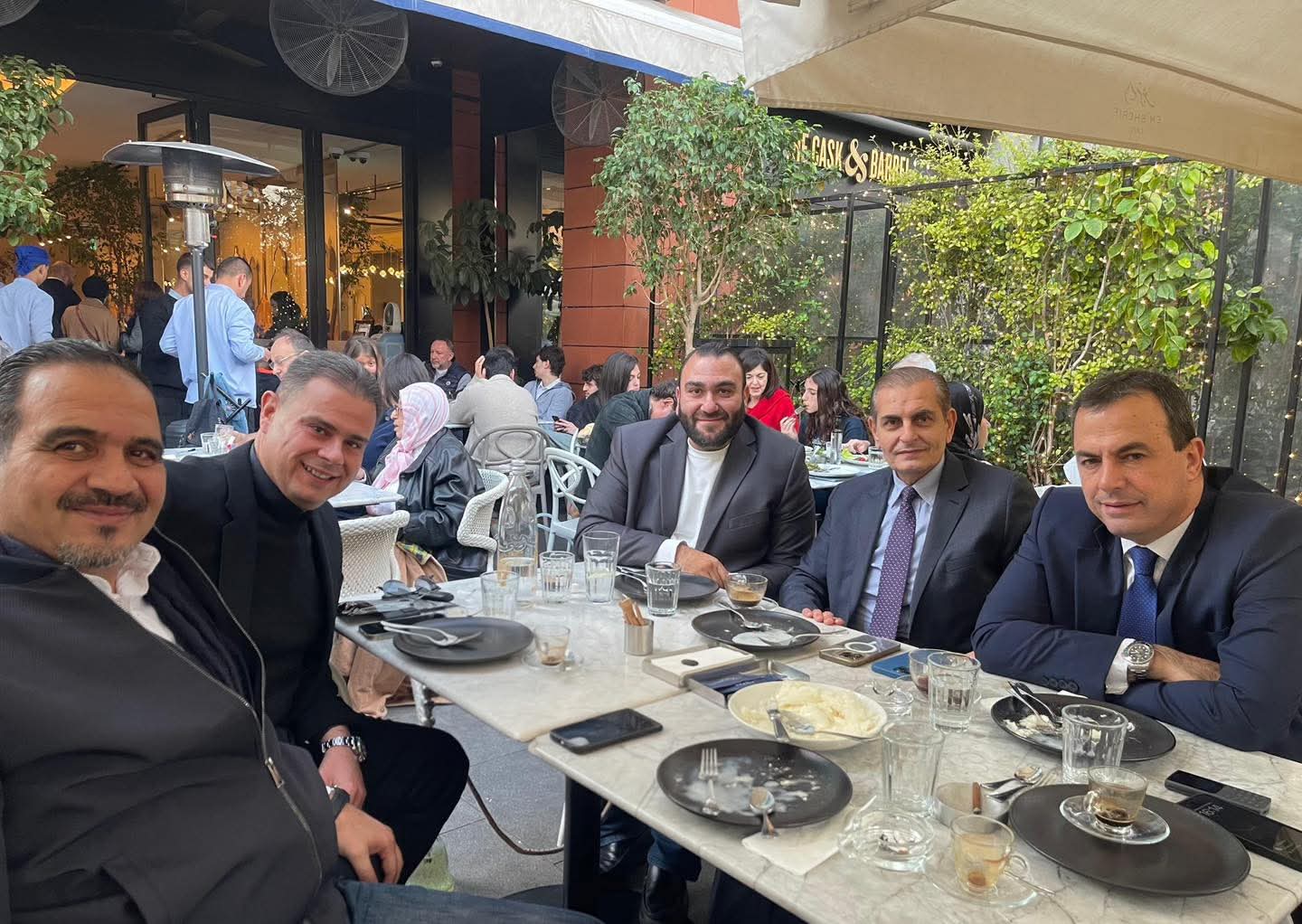 لقاء محبة بحضور سعادة نقيب المحامين في طرابلس مروان ضاهر وسعادة النقيب سامي الحسن ومنسق بيروت في تيار المستقبل المحامي محمد يموت والاستاذ عدنان ذوق والدكتور ابراهيم بن مكي