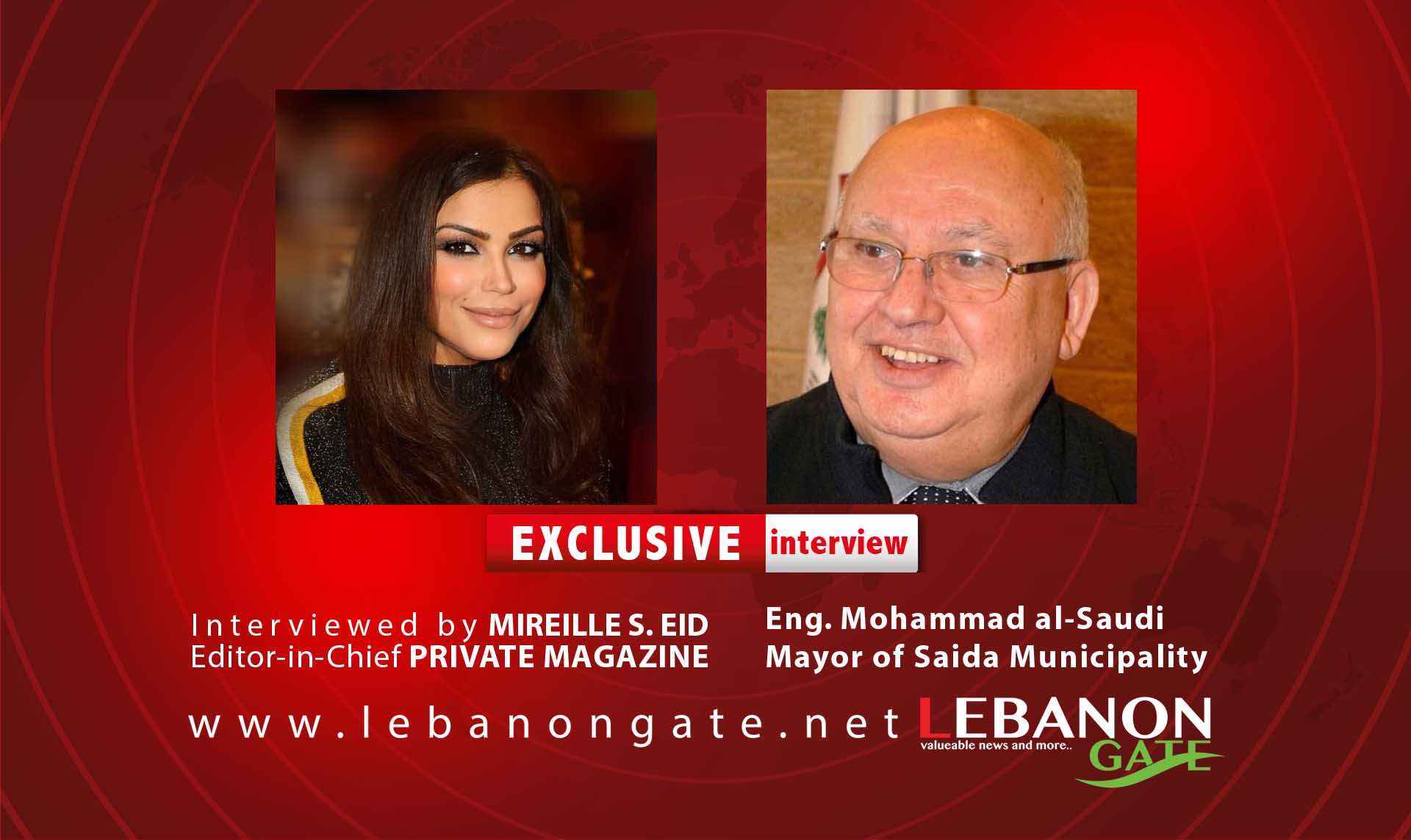  مقابلة خاصة مع رئيس بلدية صيدا المهندس محمد السعودي حاورته الاعلامية ميراي عيد