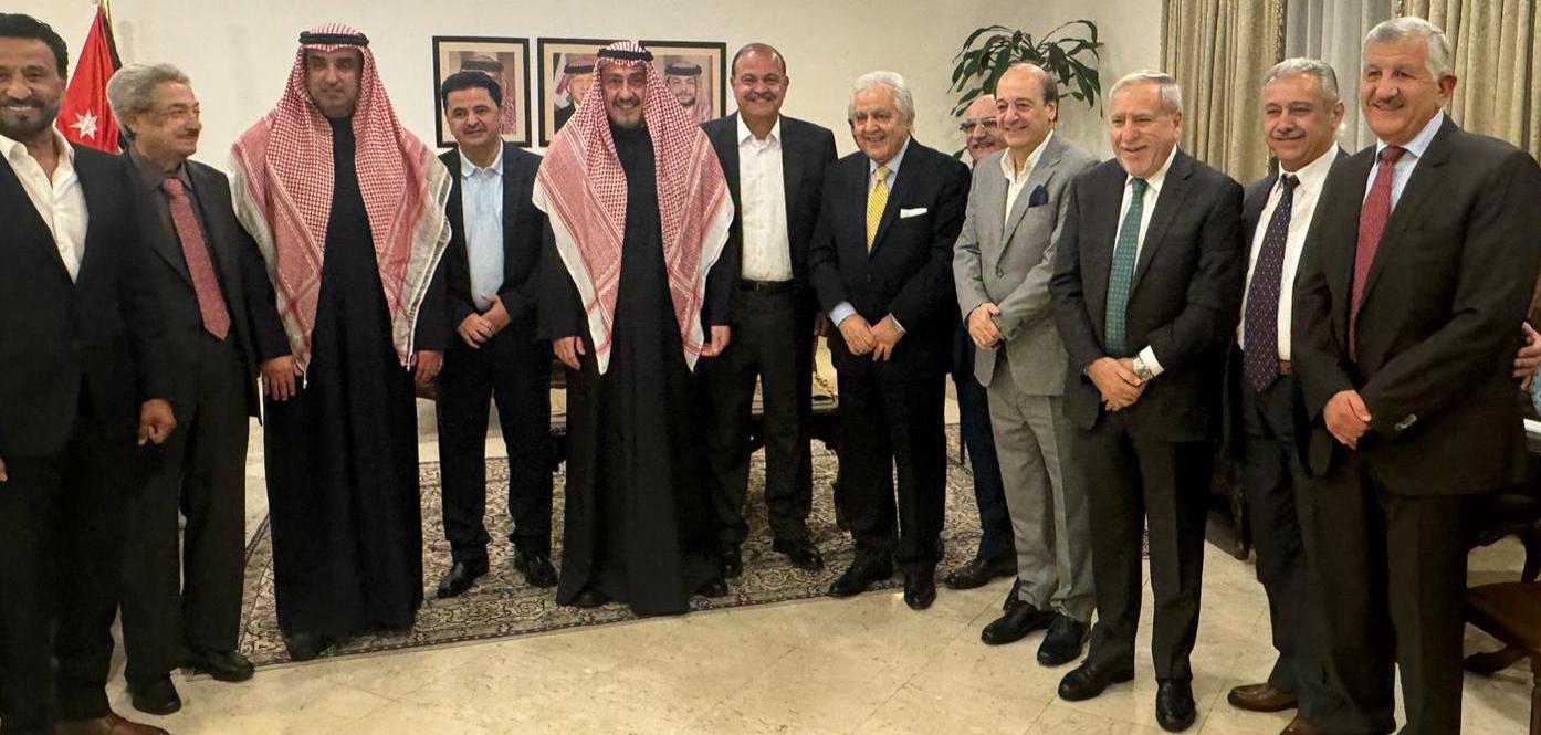 معالي المستشار في الديوان الأميري الكويتي الشيخ فيصل الحمود المالك الصباح يلبي دعوة كريمة من السفير الاردني 