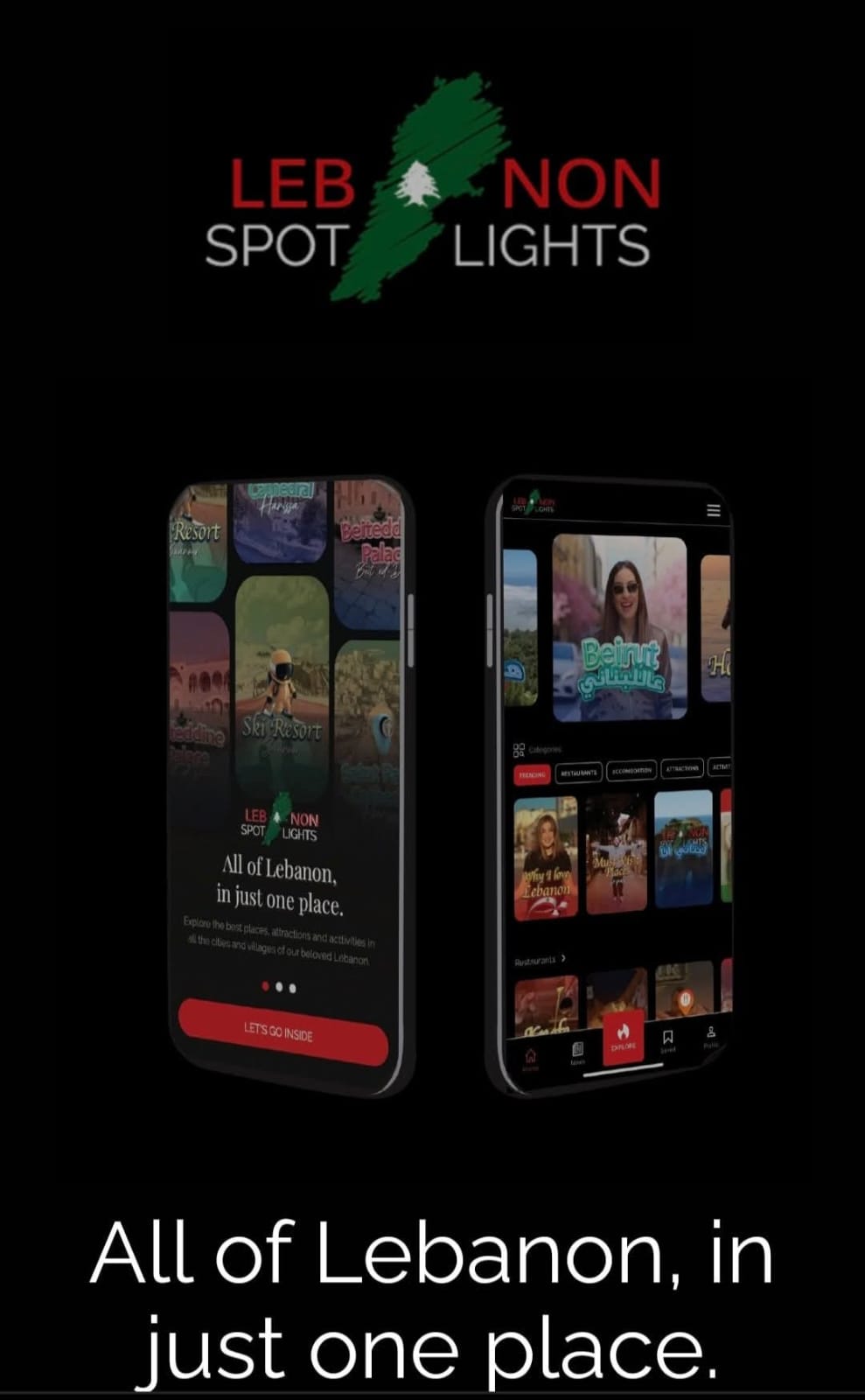 Lebanonspotlights...تطبيق يختصر السياحة في لبنان 
