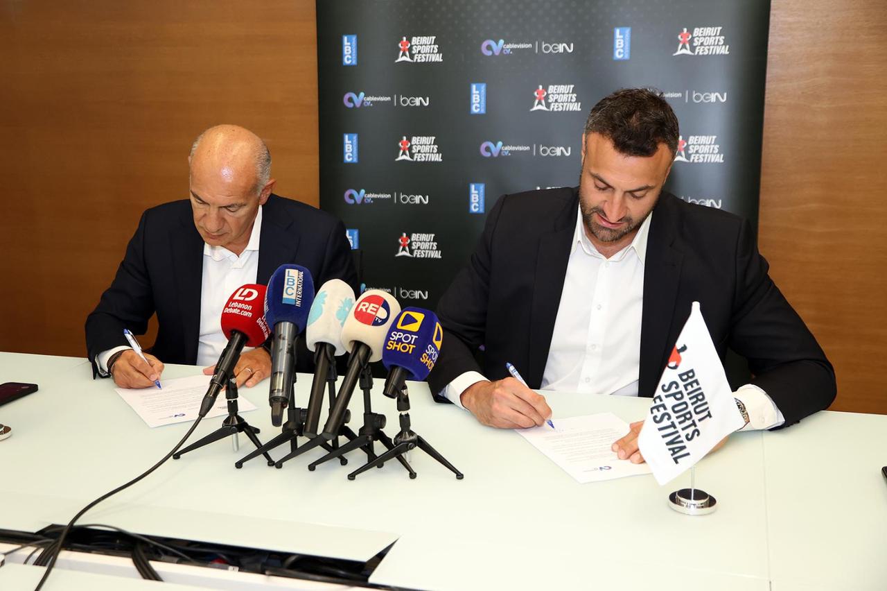 توقيع اتفاقية شراكة بين  Cablevision و Beirut Sports Festival