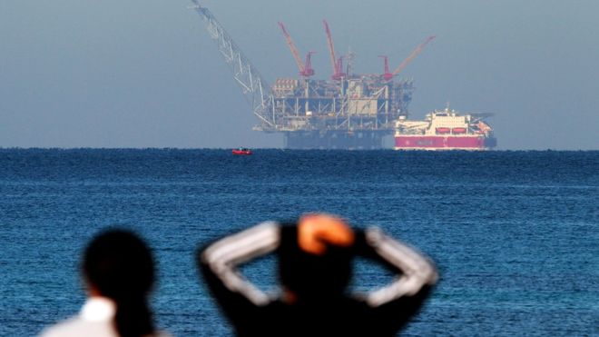 حقل غاز قرب ساحل قيسارية