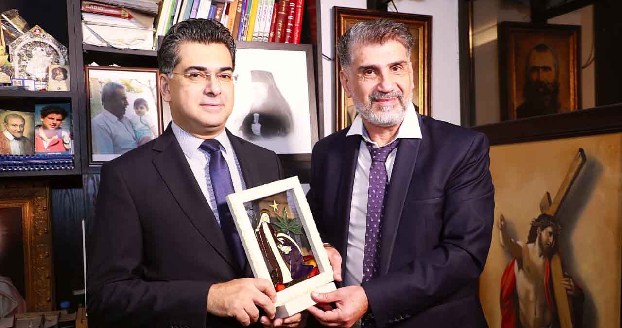 لمناسبة تغطية زيارة البابا: الوزير مرقص يزور "تيلي لوميار" و"مريم TV" في إطار جولاته الاعلامية