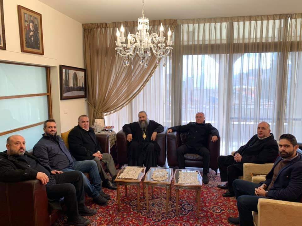 الجولة الميلادية للوزير السابق ايلي ماروني  لمطارنة المدينة.