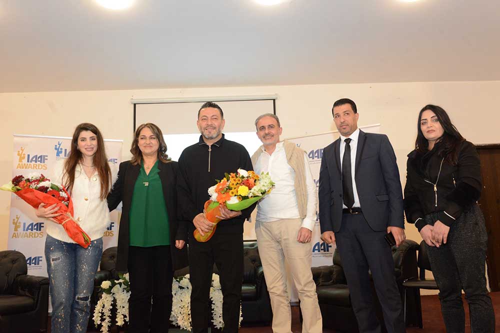  ‎إيناس الجرمقاني وزياد برجي يطلقان مسابقة "IAAF AWARDS" في ثانوية بعقلين الرسمية