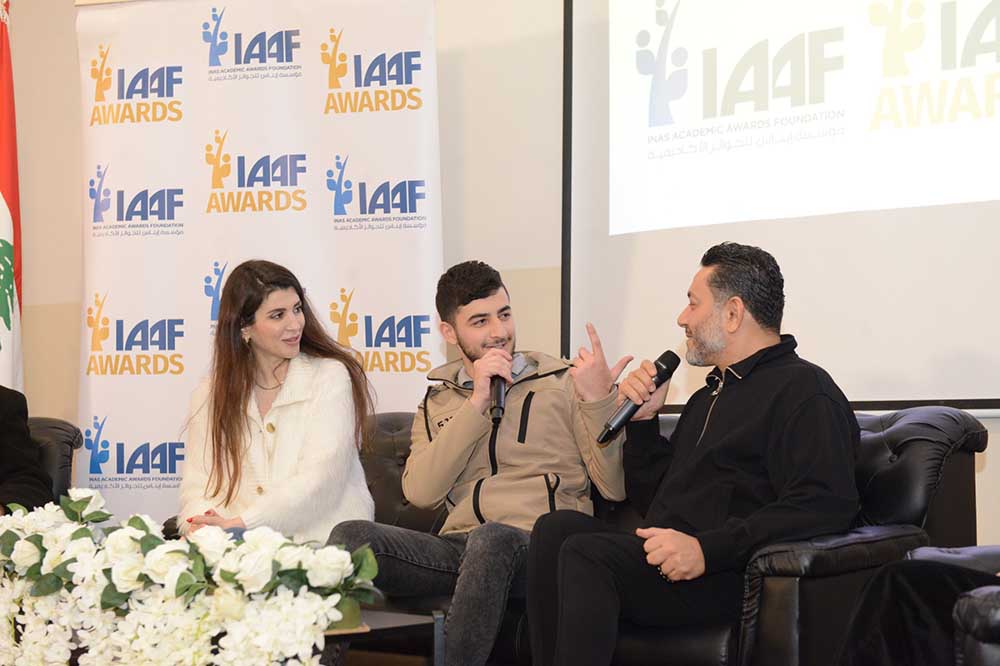  ‎إيناس الجرمقاني وزياد برجي يطلقان مسابقة "IAAF AWARDS" في ثانوية بعقلين الرسمية