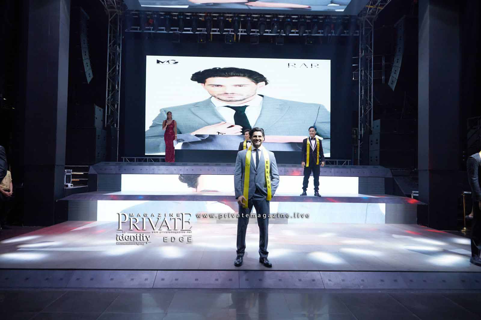 اللبناني إدغار جمّيل وصيف اول لمسابقة Man of the globe international