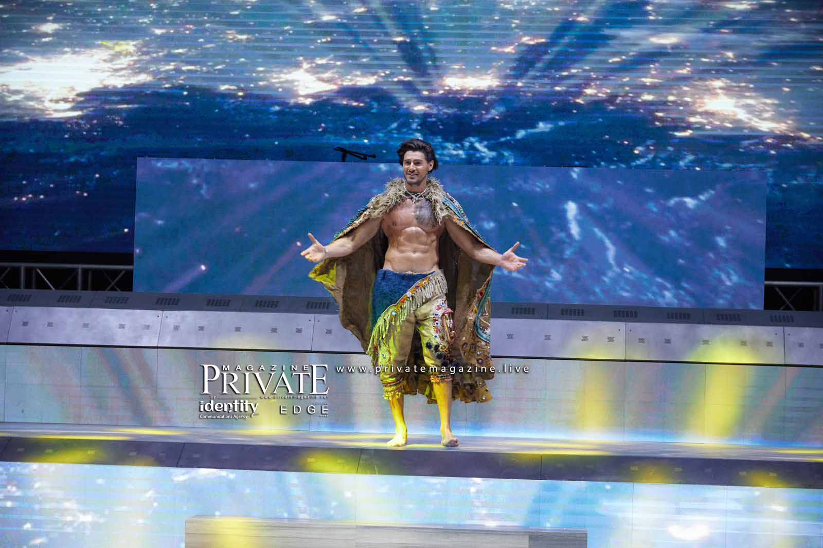 اللبناني إدغار جمّيل وصيف اول لمسابقة Man of the globe international