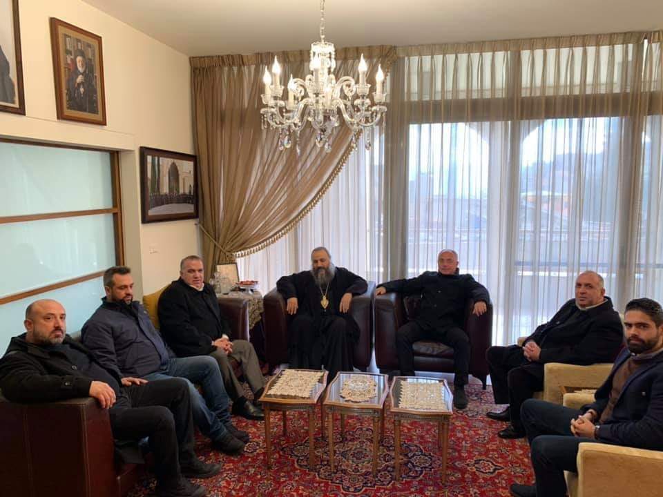 الجولة الميلادية للوزير السابق ايلي ماروني  لمطارنة المدينة.