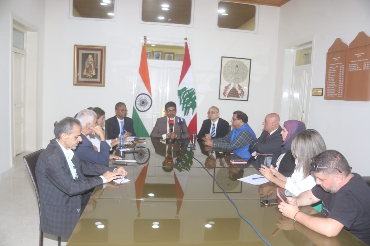 السفير الهندي عرض في مؤتمر صحافي موضوع الانتخابات في بلاده واكد تعزيز العلاقات مع لبنان: 75 فرصة للتعاون الاكاديمي