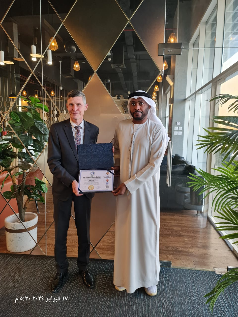 الشيخ محمد سرور الشرقى سفيرا للسلام والتسامح لمجلس سفراء البورد الاوروبى