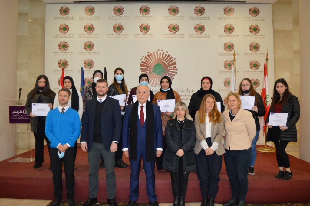 شراكة لبنانية أوروبية في إختتام برنامج تحسين جودة وسلامة المنتج اللبناني في غرفة طرابلس الكبرى