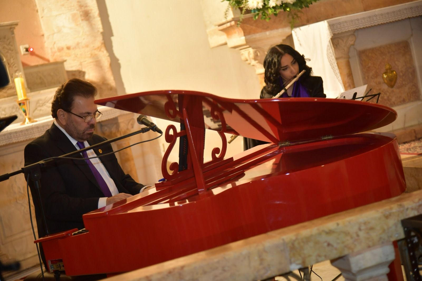 ريسيتالا دينيا اقامه مجلس قضاء زحلة الثقافي في كنيسة القلب الأقدس بثانوية القلب الأقدسين زحلة الراسية