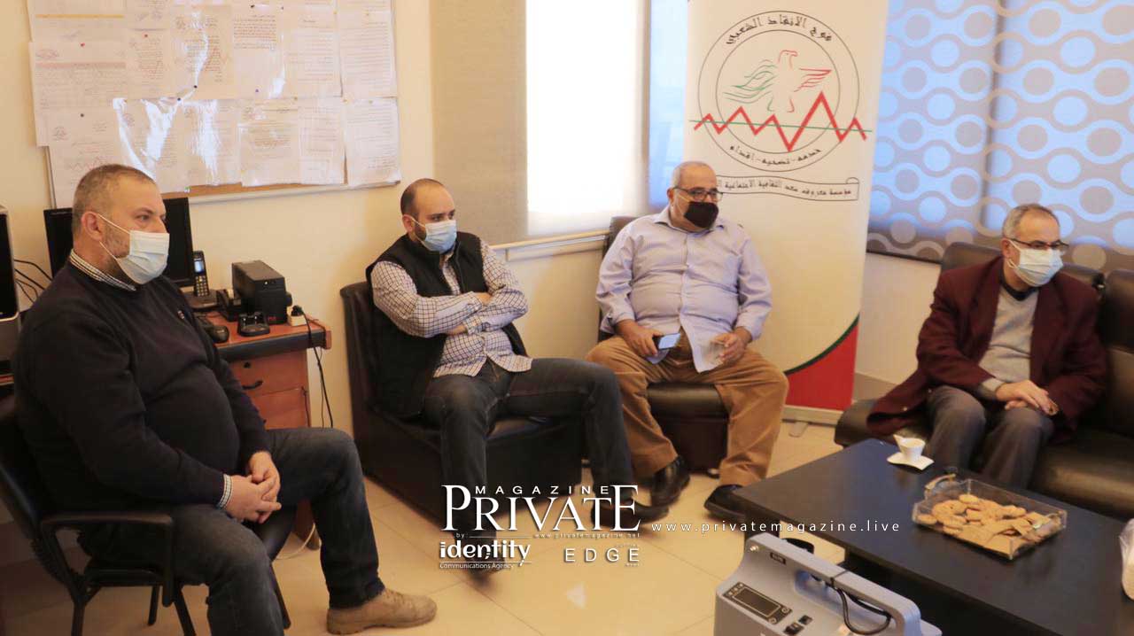 بمناسبة تقديم مجموعة أجهزة أوكسجين إلى "فوج الإنقاذ الشعبي" النائب أسامة سعد يستقبل علي العبد الله