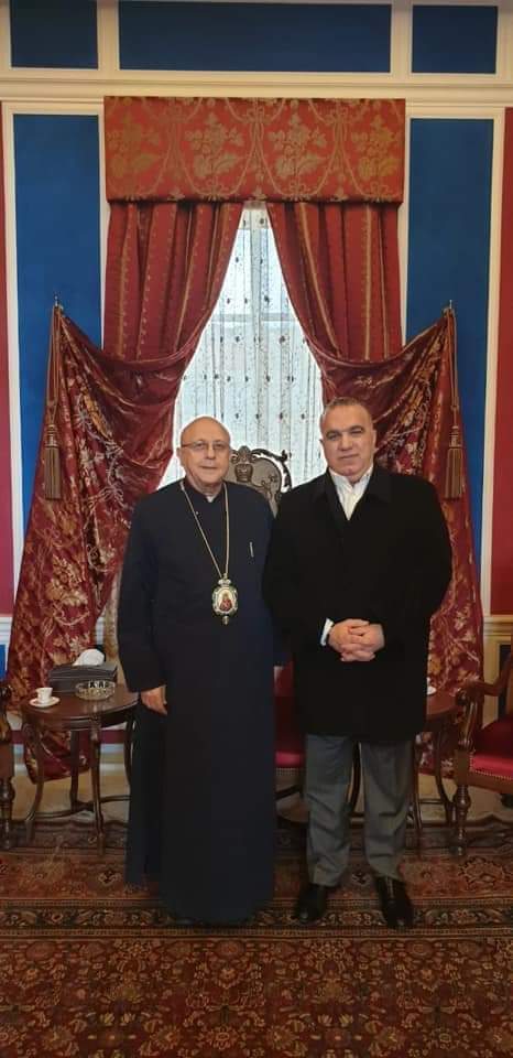 الجولة الميلادية للوزير السابق ايلي ماروني  لمطارنة المدينة.