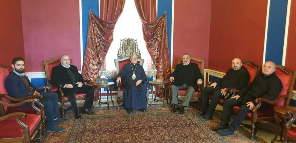 الجولة الميلادية للوزير السابق ايلي ماروني  لمطارنة المدينة.