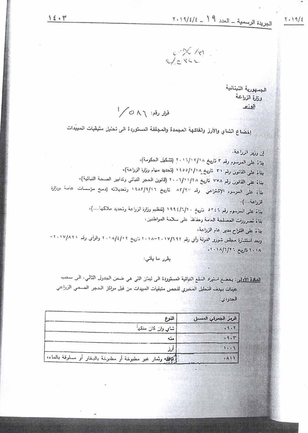 أجرى رئيس نقابة مستوردي المواد الغذائية هاني بحصلي قراءة شاملة مفندة بالوثائق والدراسات العلمية، مؤكداً بالدلائل ان لا أرز مسرطن في لبنان.