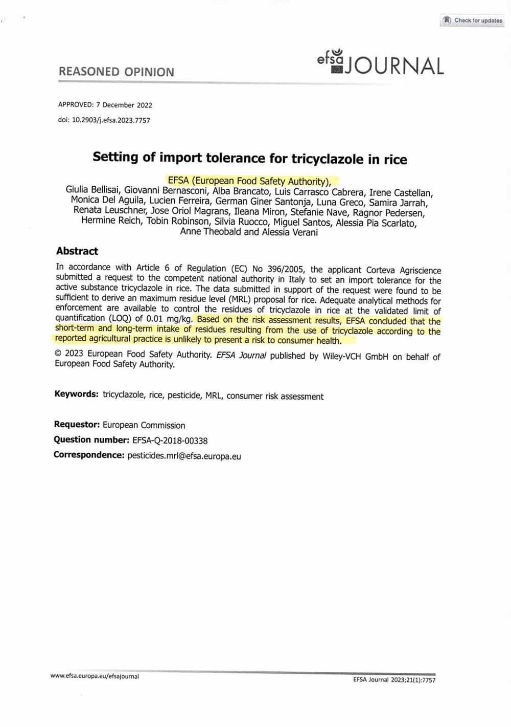 أجرى رئيس نقابة مستوردي المواد الغذائية هاني بحصلي قراءة شاملة مفندة بالوثائق والدراسات العلمية، مؤكداً بالدلائل ان لا أرز مسرطن في لبنان.