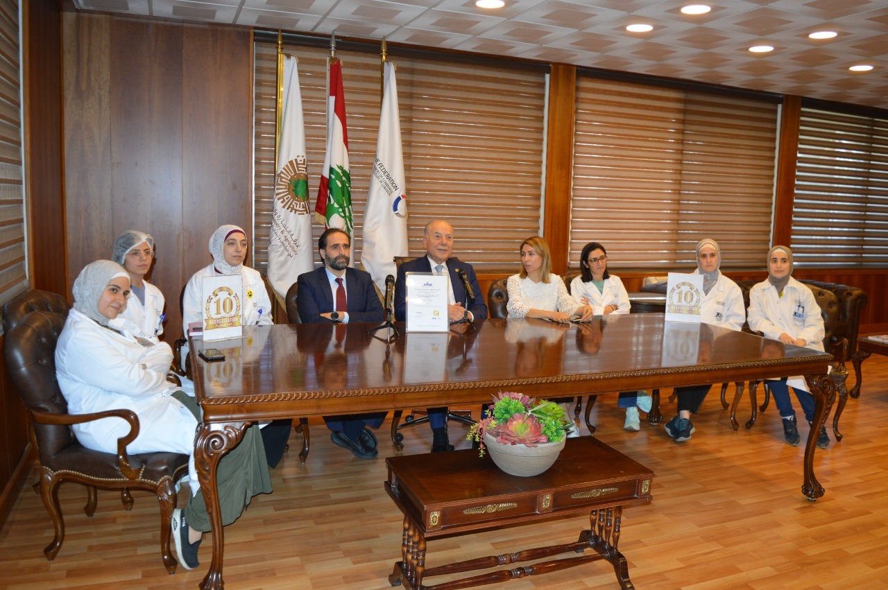  غرفة طرابلس الكبرى تحتفل بالإعتمادية البرونزية لمختبرات مراقبة الجودة