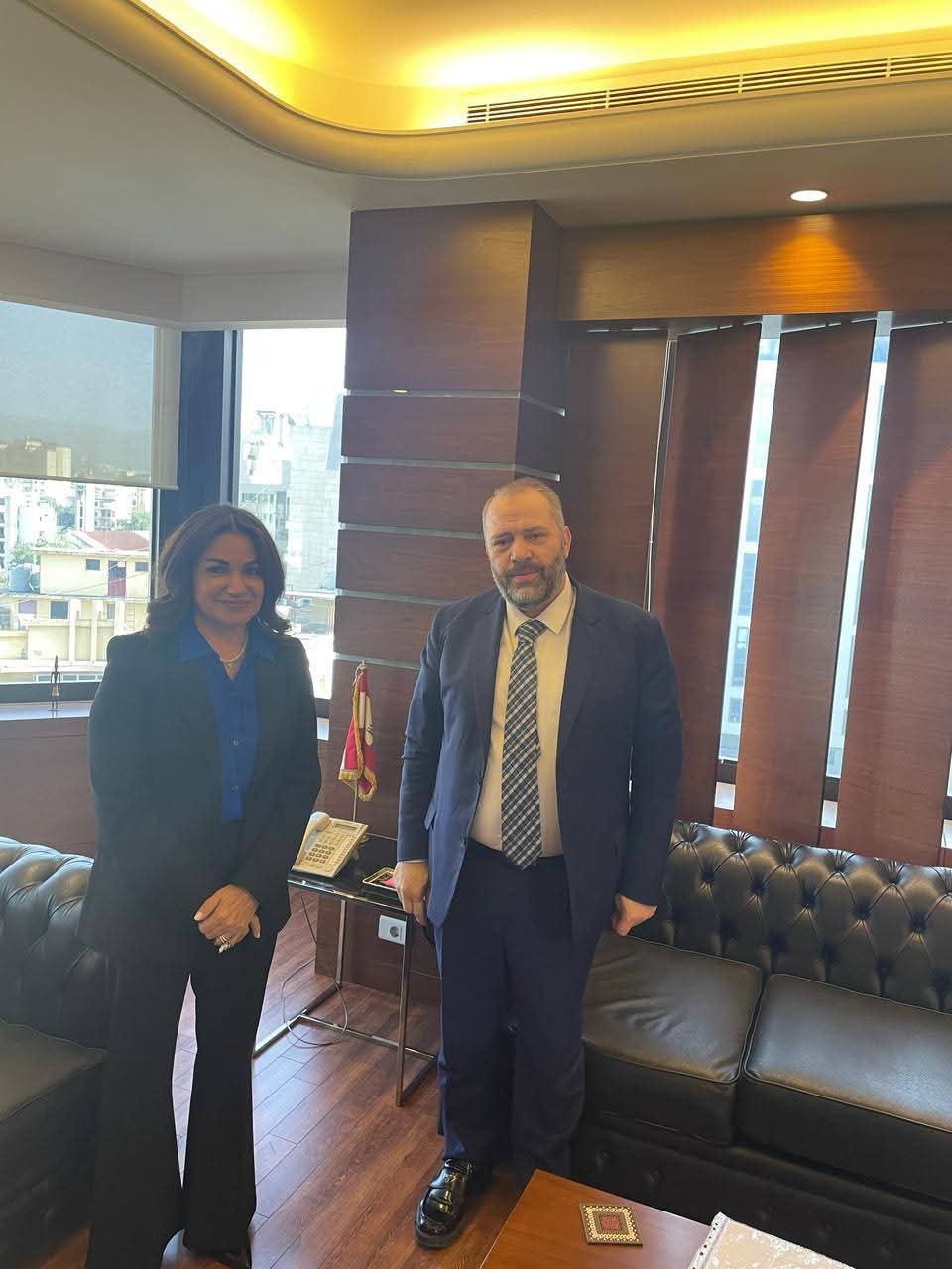 رئيس جمعية وجدة عكار والشمال لقمان الكردي في زيارة إلى وزيرة الشؤون الاجتماعية حنين السيد ومدير عام التربية عماد الأشقر لتعزيز التعاون