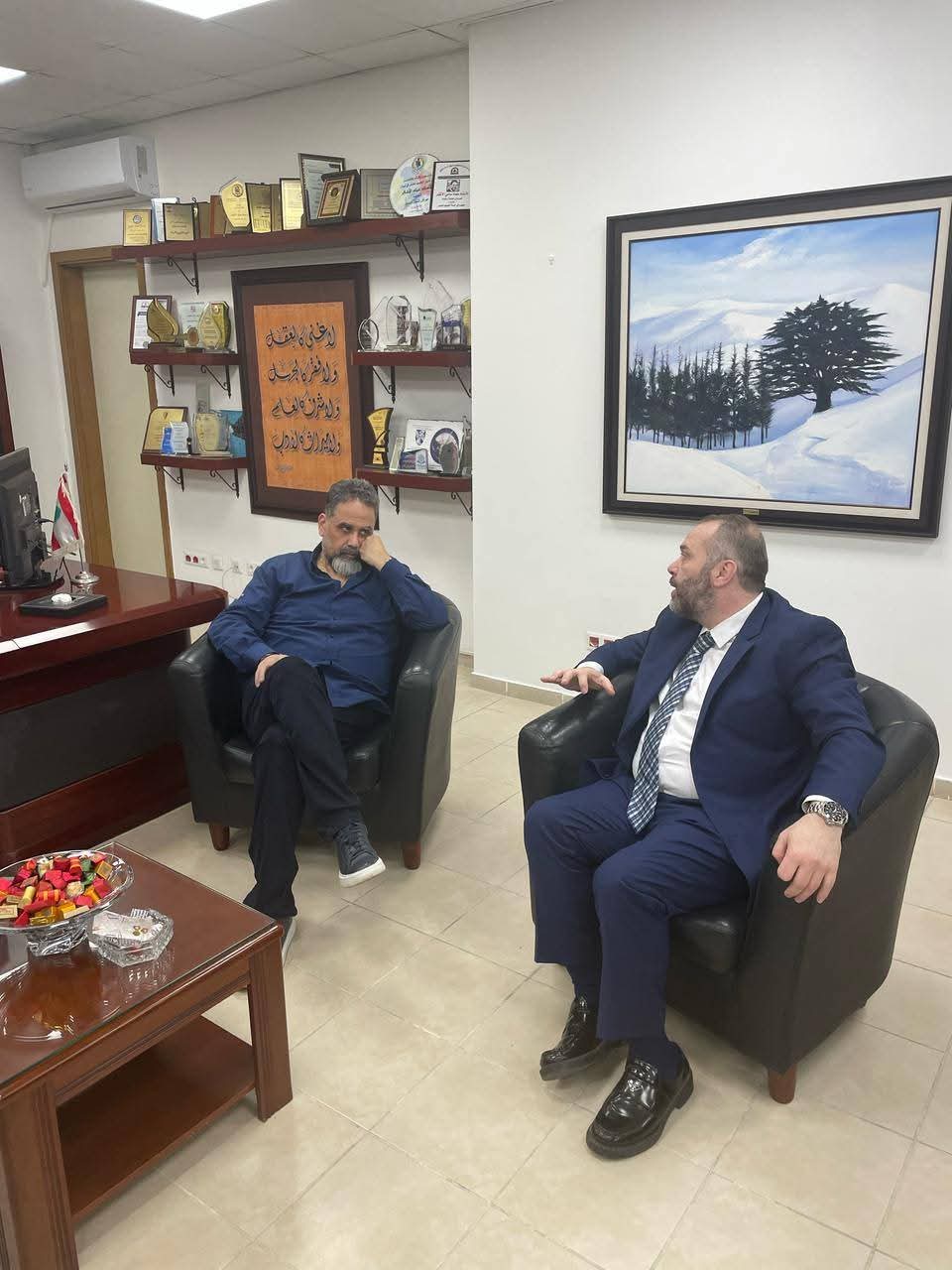 رئيس جمعية وجدة عكار والشمال لقمان الكردي في زيارة إلى وزيرة الشؤون الاجتماعية حنين السيد ومدير عام التربية عماد الأشقر لتعزيز التعاون