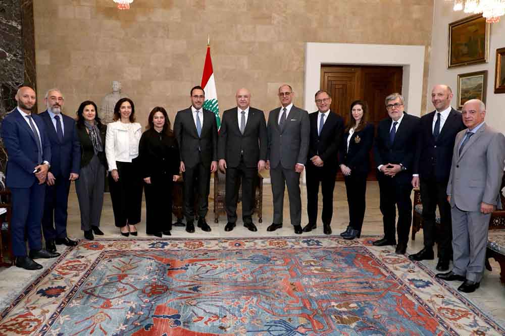 وفدٌ من تجمّع رجال وسيّدات الأعمال RDCL يزور رئيس الجمهوريّة