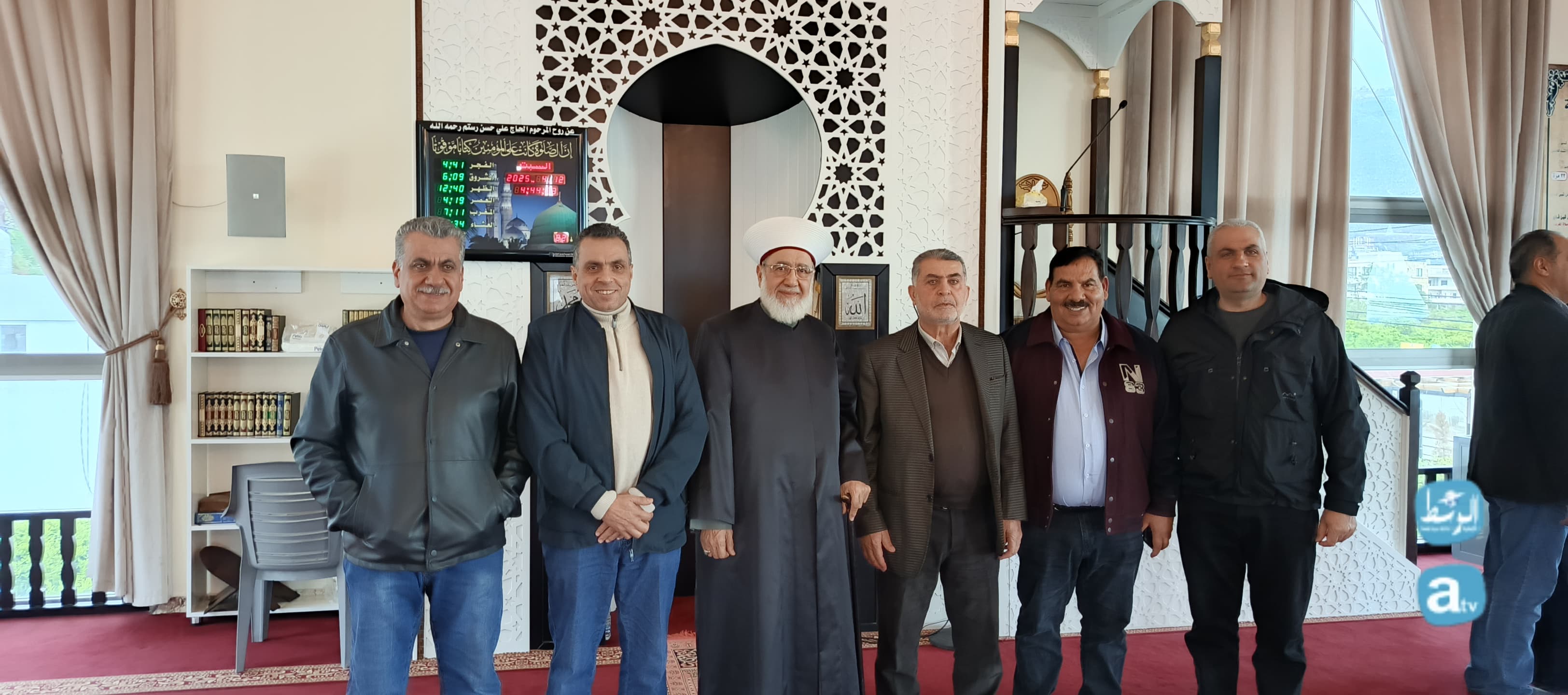 تكريم رئيس جمعية "علّم بالقلم" الفخري القاضي الشيخ أحمد درويش الكردي في دار الحاج عبد الغفور علم الدين