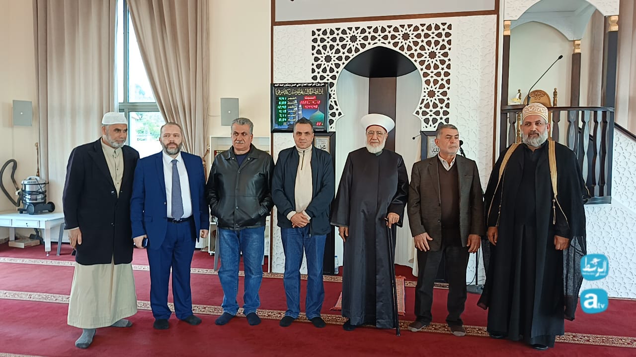 تكريم رئيس جمعية "علّم بالقلم" الفخري القاضي الشيخ أحمد درويش الكردي في دار الحاج عبد الغفور علم الدين