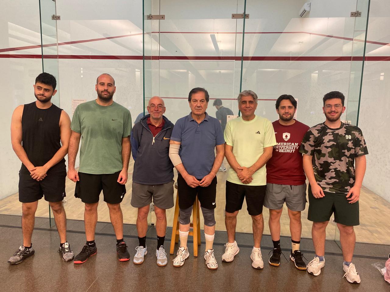 الدورة المفتوحة للسكواش في الجامعة الأميركية تتواصل بنجاح  