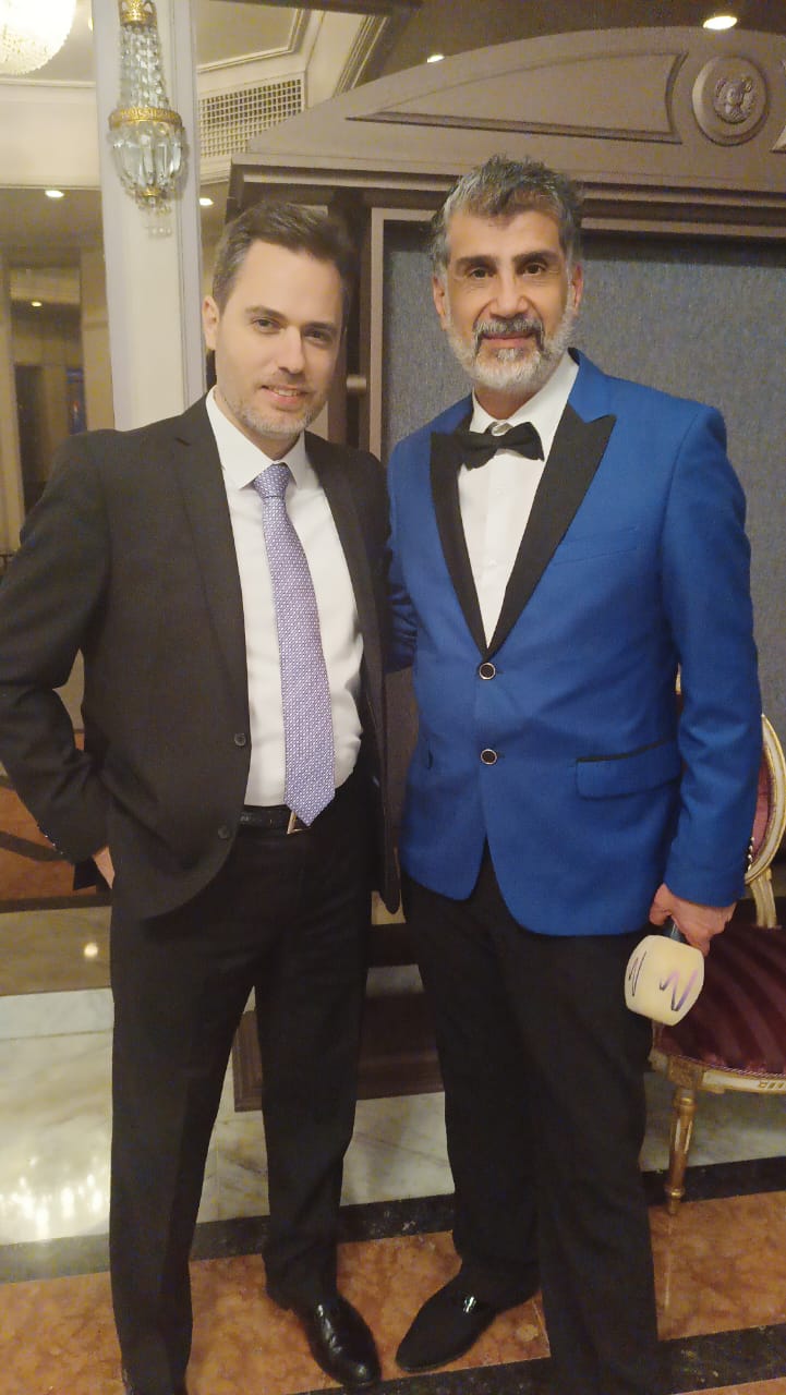 الإعلامي جورج معلولي مكرما في حفل : لقاء الشعوب دعوة من الله 