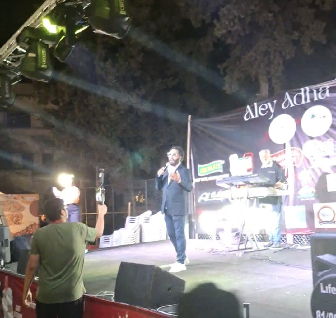 نجم ارب ايدول الفنان وائل قباني يحيي مهرجان aley adha festival في عاليه.....