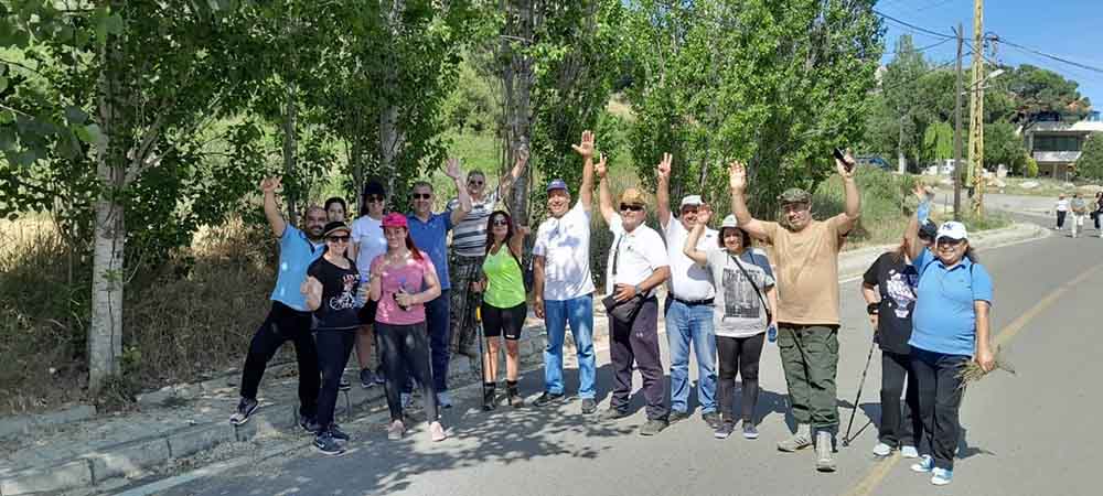 الرابطة النسائية العاملة في منطقة قبيع ونشاط مميز في احضان الطبيعة من قبيع الى مزار مار شربل حمانا......