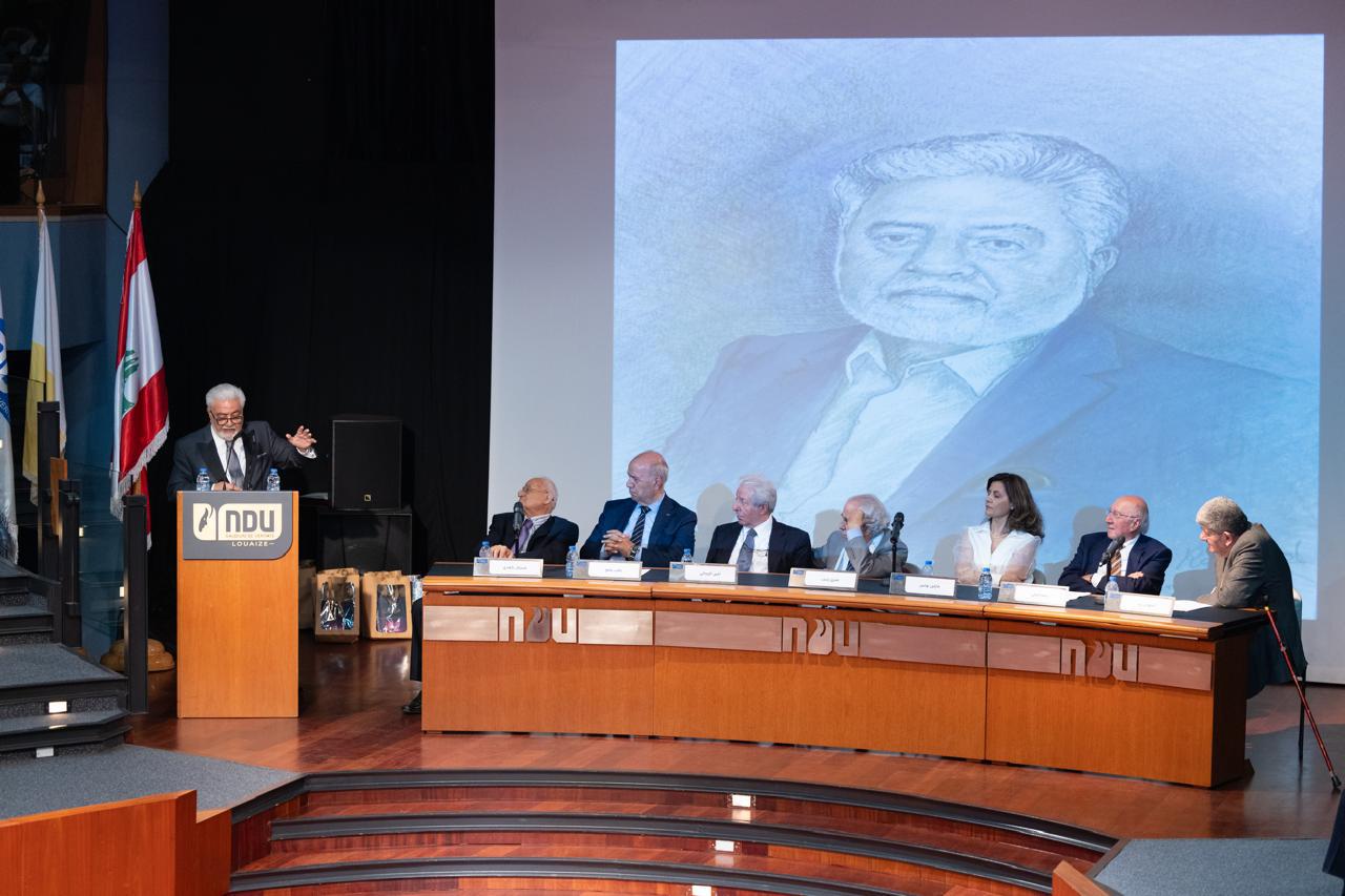 تكريم الأديب جورج مغامس بجائزة جان سالمة لإنجازاته الفكرية الرائدة