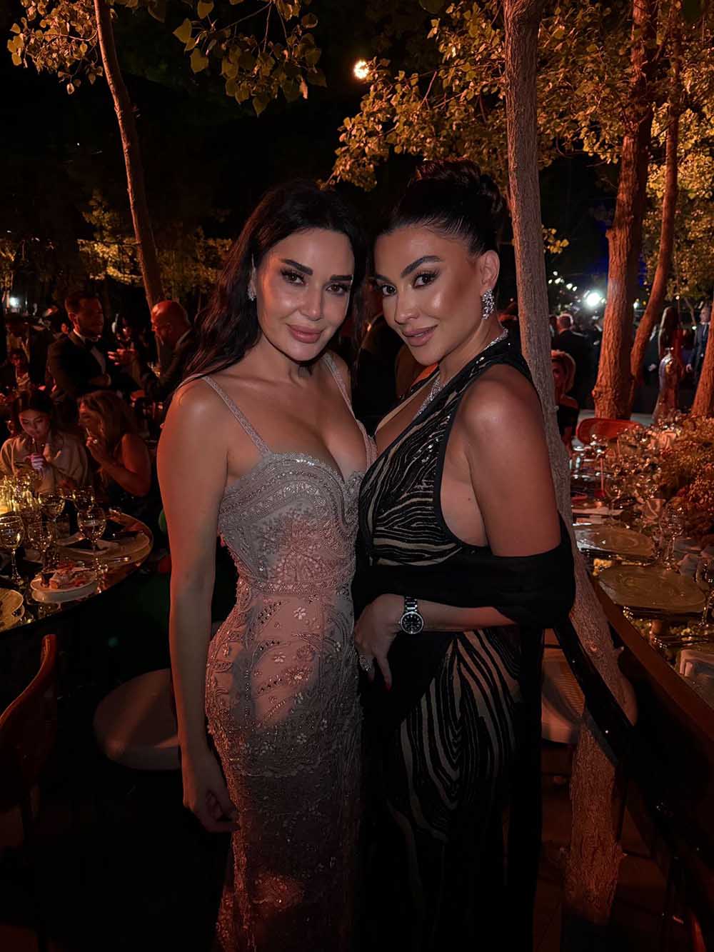 الفاشينيستا زينة لؤي تتألق في حفل زفاف سيليو صعب وزين قطامي