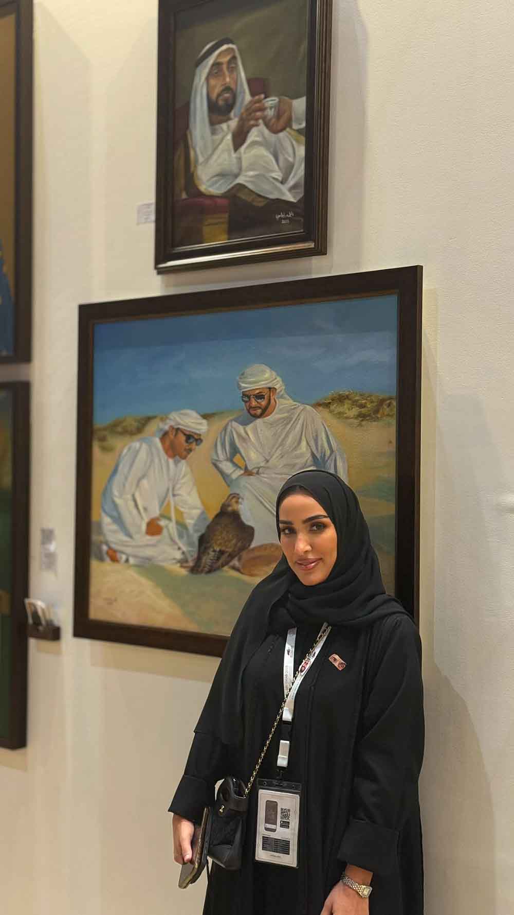 الفن الخليجي والعربي والعالمي شركاء مهمين في معرض ابو ظبي الدولي للصيد والفروسيه .