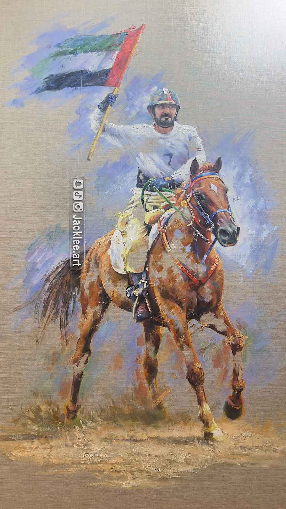 الفن الخليجي والعربي والعالمي شركاء مهمين في معرض ابو ظبي الدولي للصيد والفروسيه .