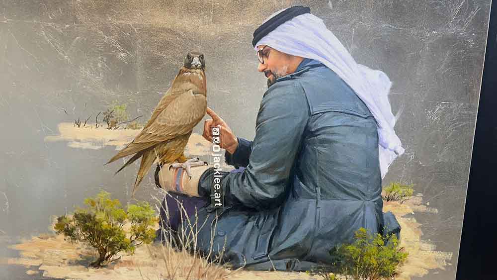 الفن الخليجي والعربي والعالمي شركاء مهمين في معرض ابو ظبي الدولي للصيد والفروسيه .