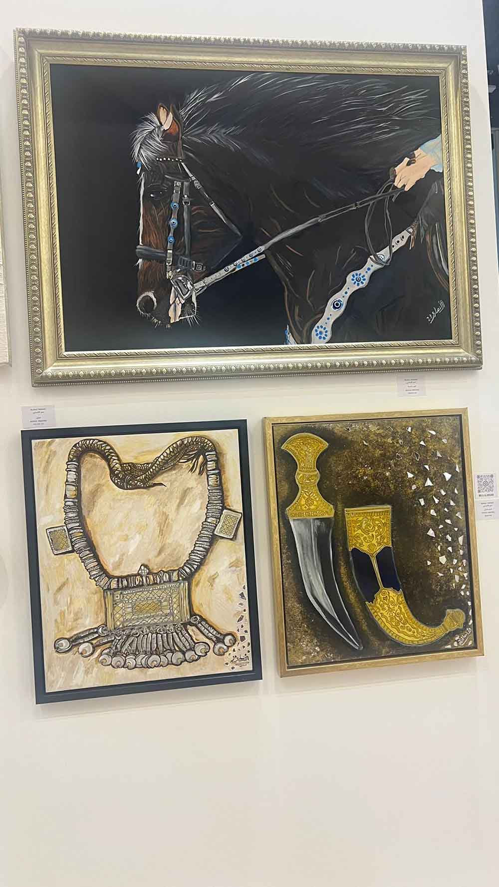 الفن الخليجي والعربي والعالمي شركاء مهمين في معرض ابو ظبي الدولي للصيد والفروسيه .