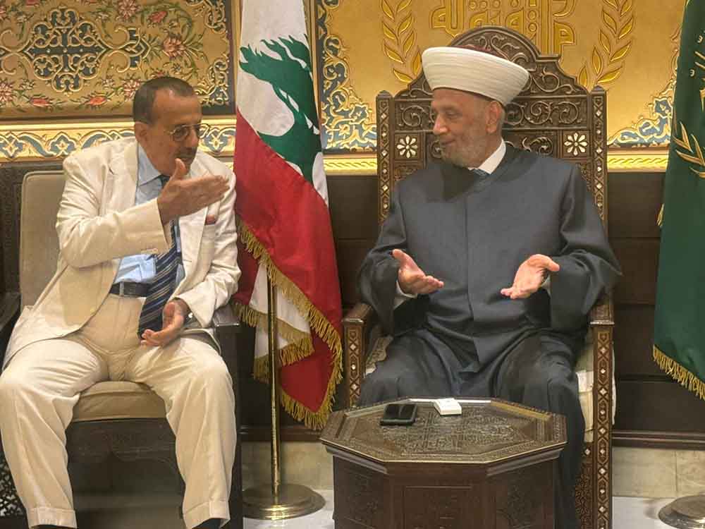 خلف الحبتور في دار الفتوى: دعم للبنان ورسالة ثقة في المستقبل الاقتصادي....