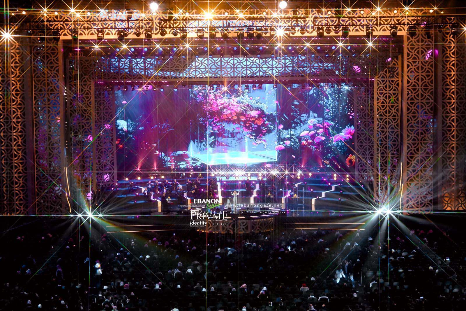 نجوى كرم تشعل مسرح محمد عبده أرينا بالرياض بحفل جماهيري استثنائي وتستقبل العام الجديد 2026 من دبي