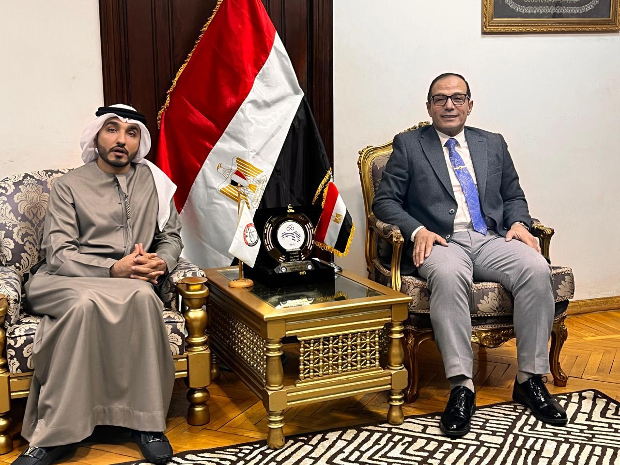 رئيس الإتحاد العربي للدراجات يلتقي رئيس الاتحاد المصري للدراجات