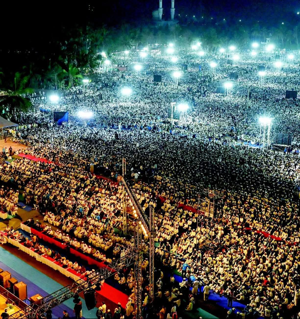 أكبر مؤتمر إسلامي تشهده الهند;  ختام تاريخي مهيب للمؤتمر المئوي لـ«سمستا» بولاية كيرالا الهندية