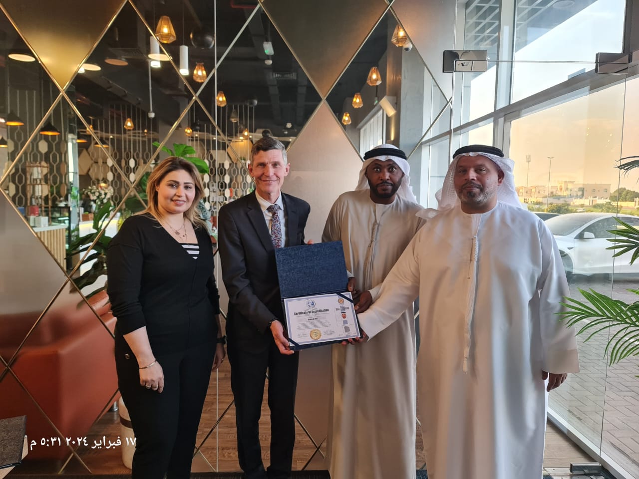 الشيخ محمد سرور الشرقى سفيرا للسلام والتسامح لمجلس سفراء البورد الاوروبى