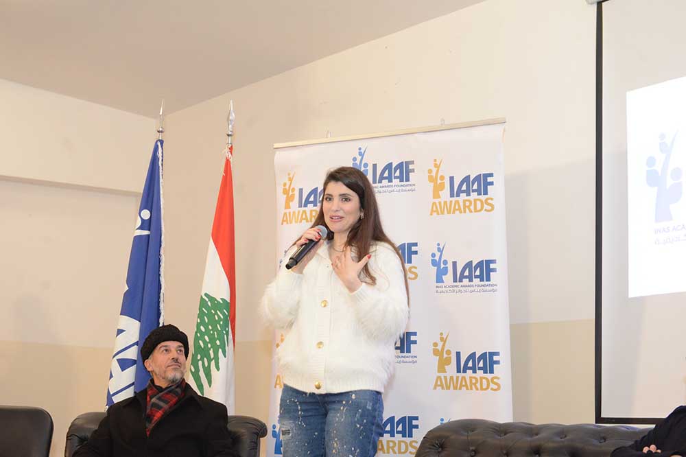  ‎إيناس الجرمقاني وزياد برجي يطلقان مسابقة "IAAF AWARDS" في ثانوية بعقلين الرسمية