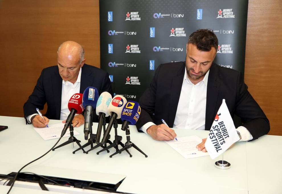 توقيع اتفاقية شراكة بين  Cablevision و Beirut Sports Festival